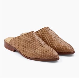Nisolo - Ama Woven Mule - Almond - size 7.5